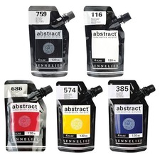 ABSTRACT SENNELIER COLORI ACRILICI PER BELLE ARTI IN BUSTINA 120ml ANTI SPRECO
