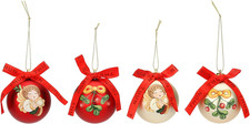 , Set 4 Palline Natalizie