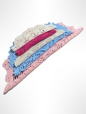 Set 5 centrini colorati