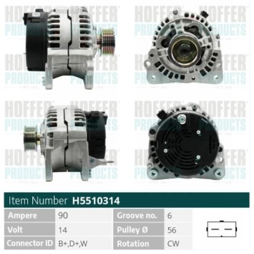 Alternatore audi vw - a3, (8l1)