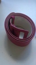 Cintura Belt Pelle Vita Alta Vintage Alta Moda Rosa