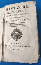 BUFFON, 1768 - HISTOIRE