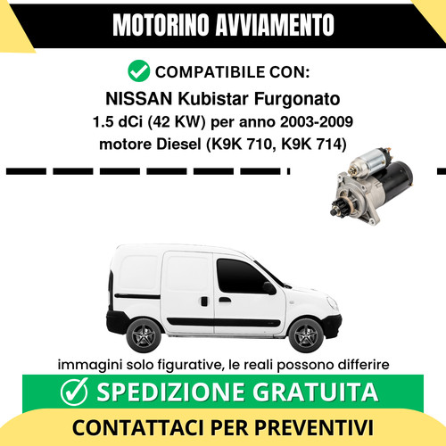 Motorino avviamento nissan - motorino,