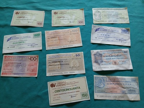 Lotto mini assegni - assegni, italia