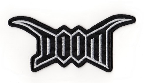 Toppa cucita ricamata doom - toppa,