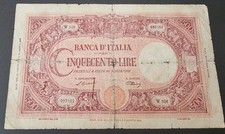 CINQUECENTO 500 LIRE BARBETTI GRANDE C DECRETO 22/07/1946 REPUBBLICA ITALIA