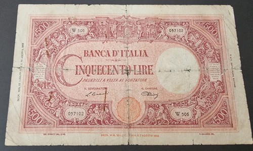 Cinquecento 500 lire - 500, barbetti