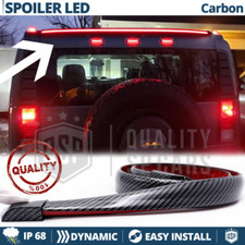 SPOILER LED Per Hummer H3 Posteriore Adesivo Striscia Led DINAMICA Fibra CARBONI
