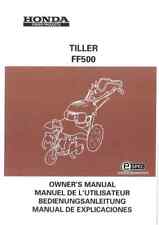 Manuale Operatore Honda Motozappa FF500 FF 500