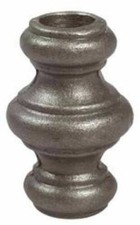 BORCHIA DECORAZIONE IN FERRO BATTUTO FORO TONDO DA 14,5 mm STAMPATE A CALDO