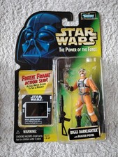 Star Wars POTF2. Biggs Darklighter With Blaster Pistol & Freeze Frame. MOC. 