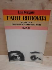 "Lea Vergine" L'arte ritrovata