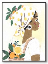 Arte africana colorata donna