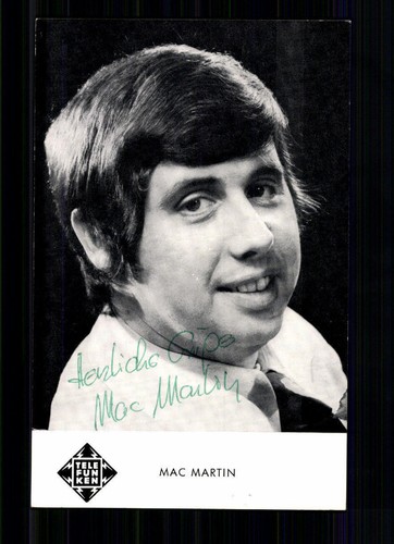 Biglietto autografo mac martin - mac,