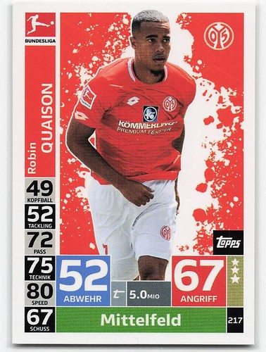 Robin quaison topps match - robin,