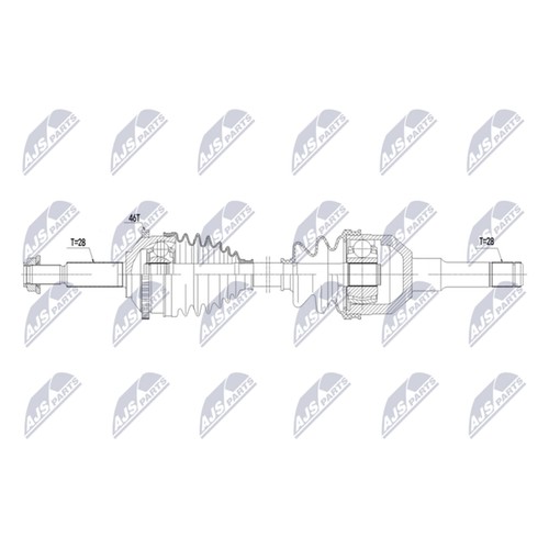 Albero motore nty - motore, 803mm