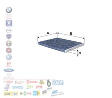 FILTRO ABITACOLO CARBONI ATTIVI ALFA ROMEO MITO FIAT PUNTO OPEL CORSA 1.3 1.4