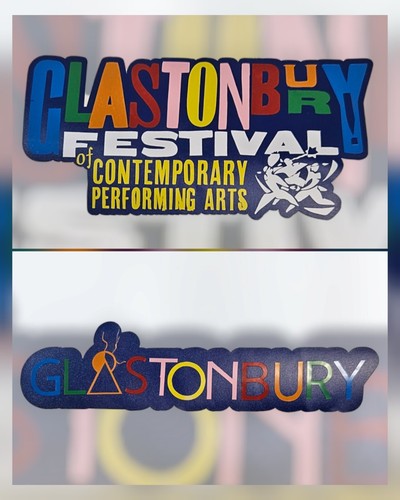 Glastonbury logo personalised