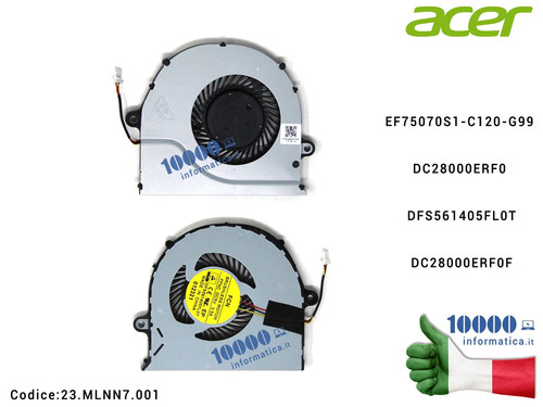 Ventola fan cpu acer - cpu, aspire