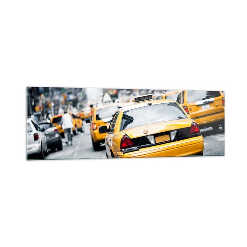 Quadro vetro 160x50cm taxi - quadro,