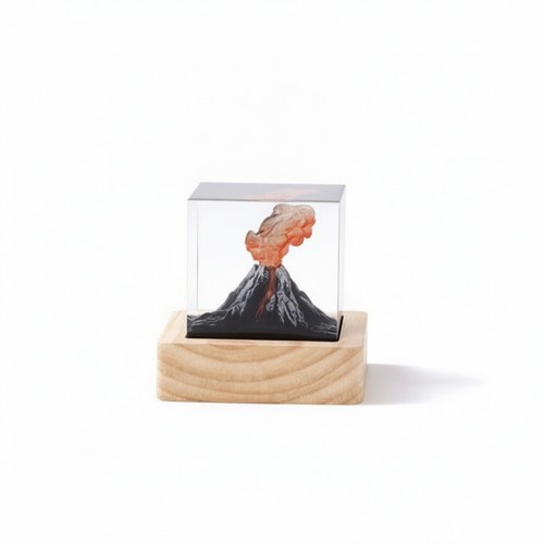 Cubo luminoso con - cubo, vulcano