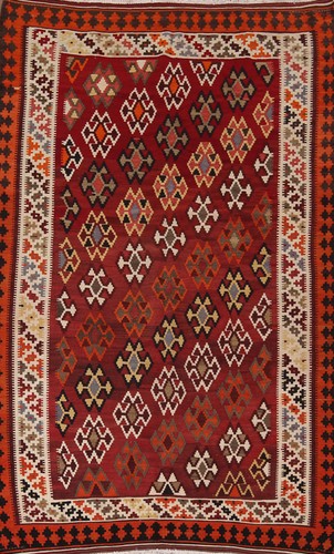 Tappeto kilim rosso - tappeto, 5x9