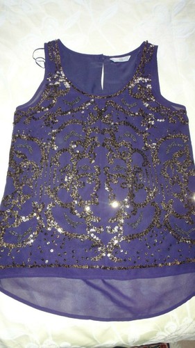 Top chiffon viola con - tu,