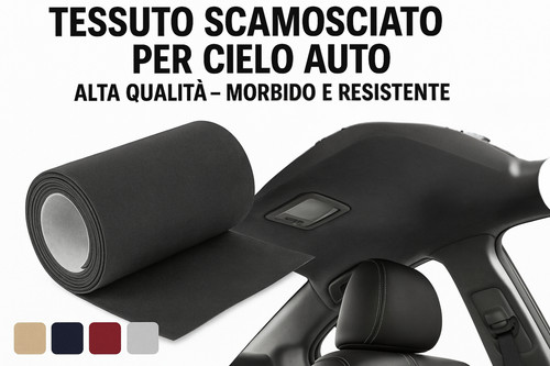 Tessuto scamosciato cielo auto