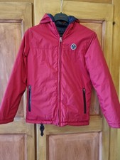 Piumino double face North Sails rosso  e blu con cappuccio - Bambino 10 anni