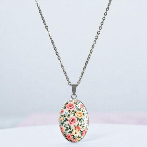 Collana con ciondolo - con, fiori
