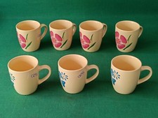 REGALI MULINO BIANCO 7 TAZZE TAZZINE COLLEZIONE 2008 FIORE ROSA BLU. CR91