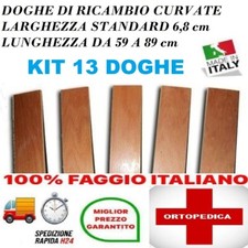 KIT13 doghe DI RICAMBIO PER RETI LETTO IN LEGNO -TUTTE LE MISURE-LARGHEZZA 6.8cm
