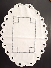 CENTRINO FATTO A MANO - COTONE VINTAGE RICAMATO - CENTIMETRI 45X34