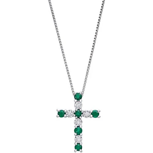 Bliss collana croce - bliss, smeraldi