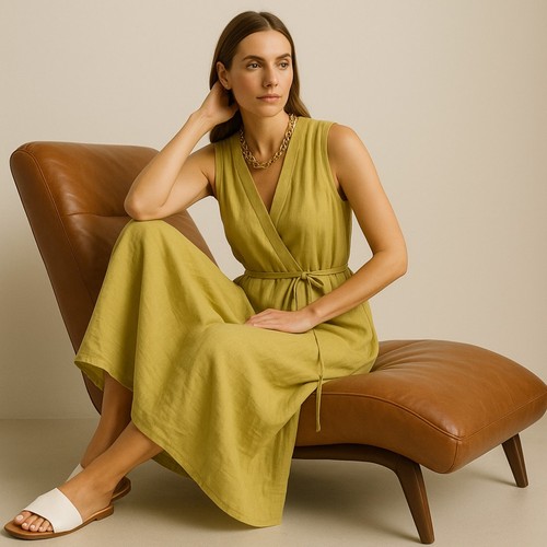 Maxi abito avvolgente - , 120%