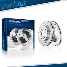 Front Drilled Brake Rotors for