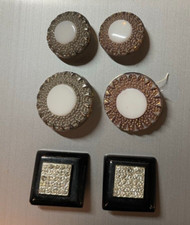 6 BOTTONI ANTICHI STRASS