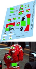 1/8 Decals Mancanti Figure Pilota per Schumacher 2000 ( Centauria) Decal TBD1145