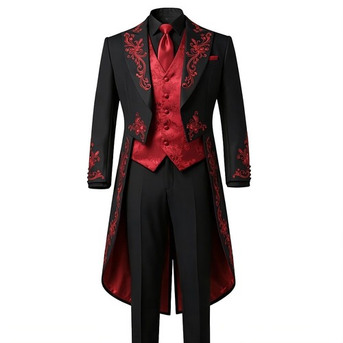 Cappotto lungo gotico con coda