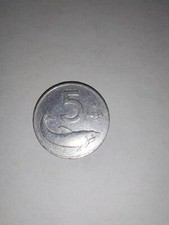 5 LIRE DELFINO ITALIANA Anno