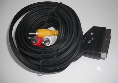 Cavo rca scart 3 phono - rca, da
