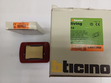 MATERIALE ELETTRICO CIVILE PLACCA METALLO  TICINO LIVING INTERNATIONAL 3 POSTI