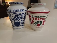 Coppia vasetti vintage amarena