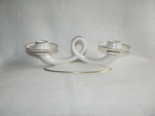  Eleganter zweiflammiger Kerzenleuchter aus Porzellan - Royal Porzellan Bavaria