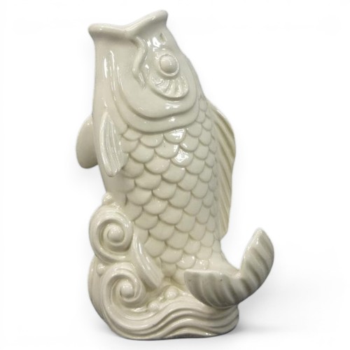 Statua ceramica pesce carpa