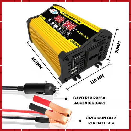 Inverter 4000w 12v 220v - 4000w, per