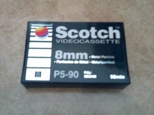 SCOTCH P5-90 Metal Particle MP SIGILLATO Videocamera 8mm Cassetta 90 Min