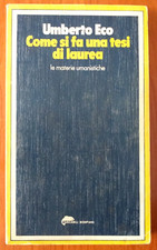 UMBERTO ECO_COME SI FA UNA TESI DI LAUREA_BOMPIANI 1981