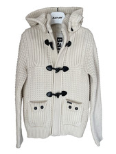 Bark cappotto montgomery in lana bianco
