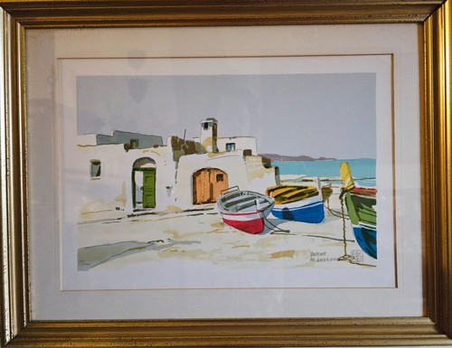 Quadro aldo riso barche ad - riso,